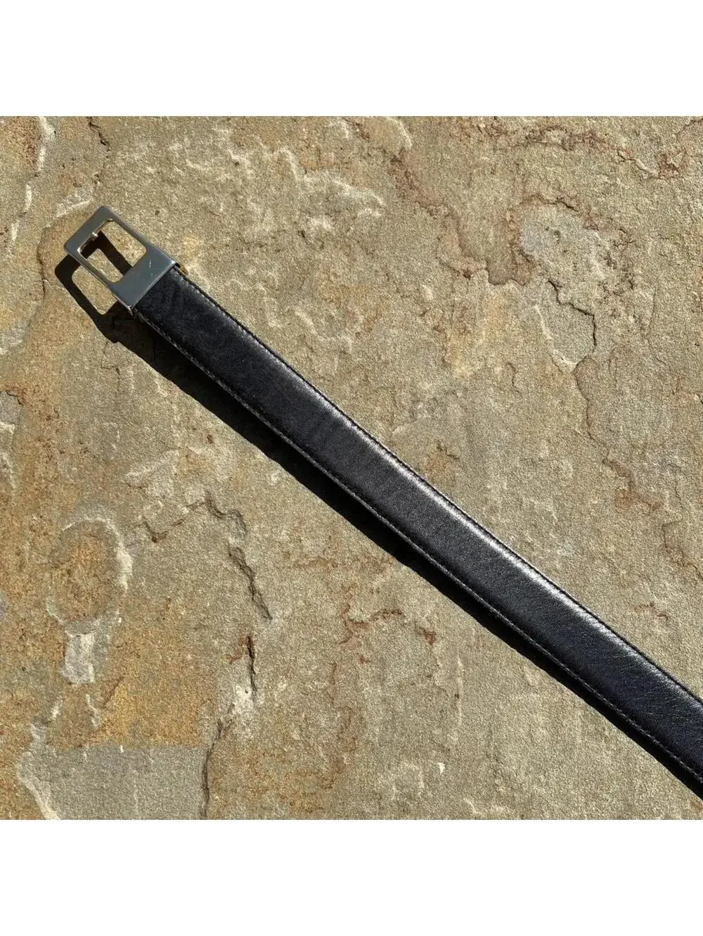 Vintage 80s Reversible Brown/Black Leather Belt